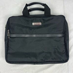 Kenneth Cole Reaction Soft Padded Black 16" Laptop Bag Briefcase